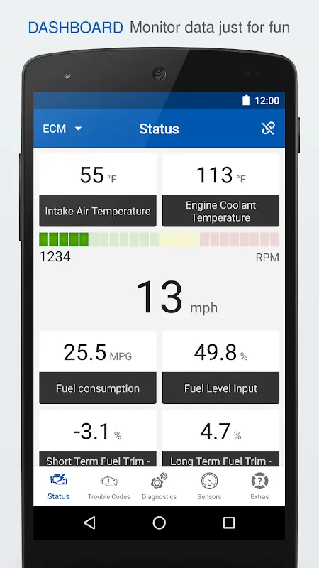 OBD Auto Doctor car scanner app screenshot 1
