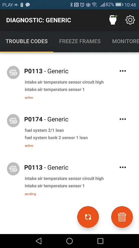OBD JScan app screenshot 5