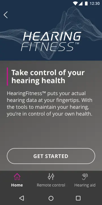 Oticon ON app screenshot 2