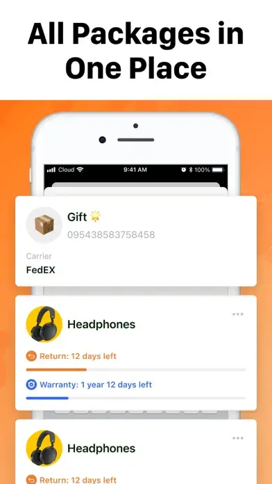 Package Tracker – pkge Mobile app screenshot 2