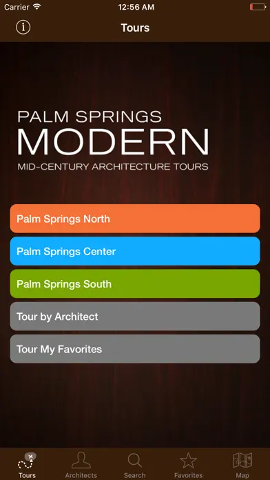 Palm Springs Modernism app screenshot 1