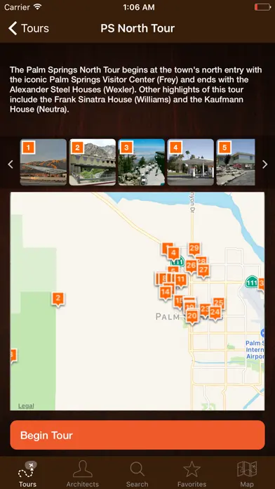 Palm Springs Modernism app screenshot 2