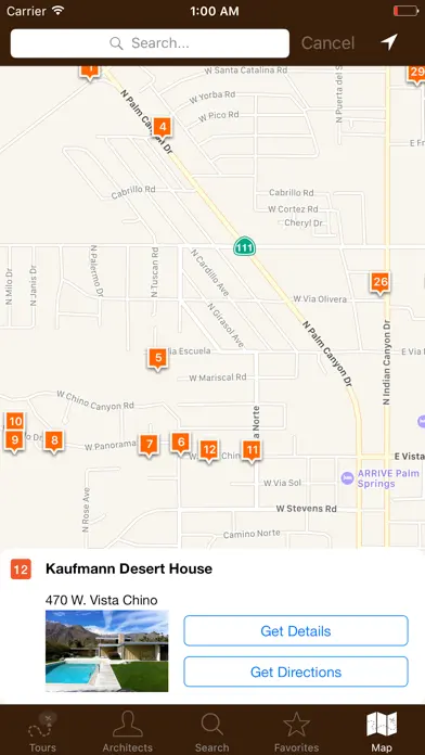 Palm Springs Modernism app screenshot 5