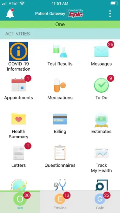 Patient Gateway app screenshot 2