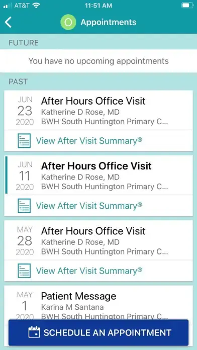 Patient Gateway app screenshot 3