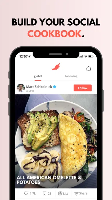 Pepper – Recipe Organizer app screenshot 1