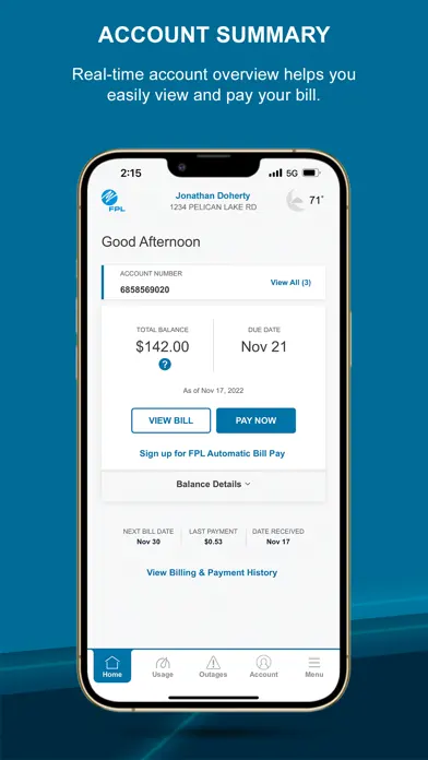 PFL app screenshot 1