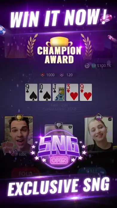 PokerGaga: Texas Holdem Live app screenshot 3