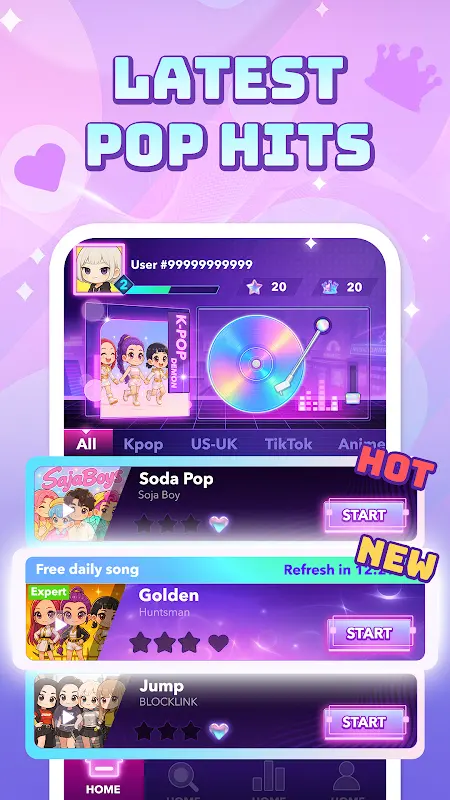 Pop Piano: Music Games app screenshot 2