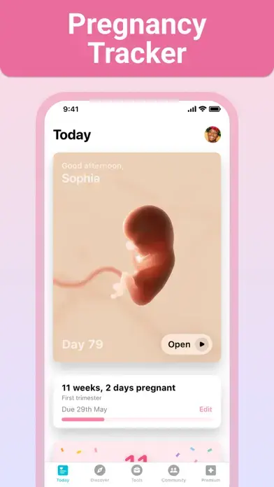 Preggers: Pregnancy & Baby App app screenshot 1