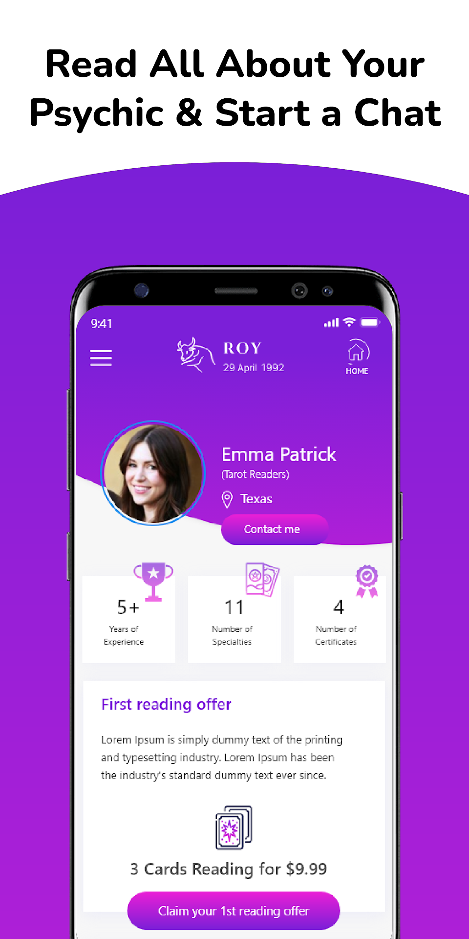 Psychic Reading Text app screenshot 5