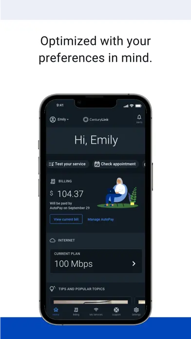 Quantum Fiber app screenshot 2