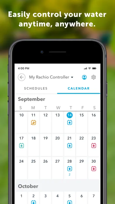 Rachio app screenshot 2