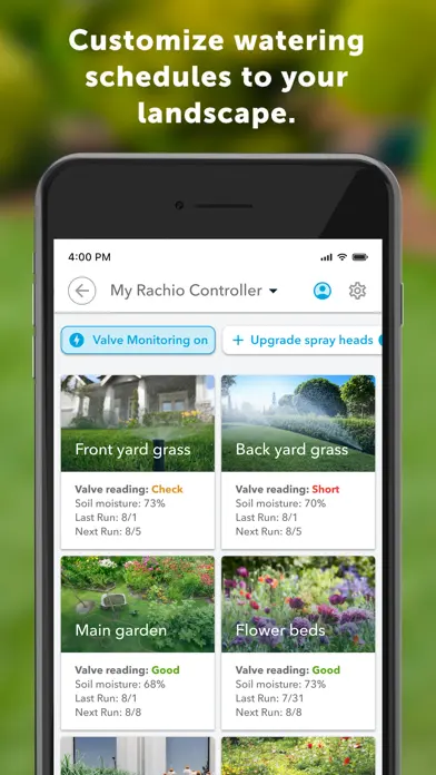 Rachio app screenshot 3