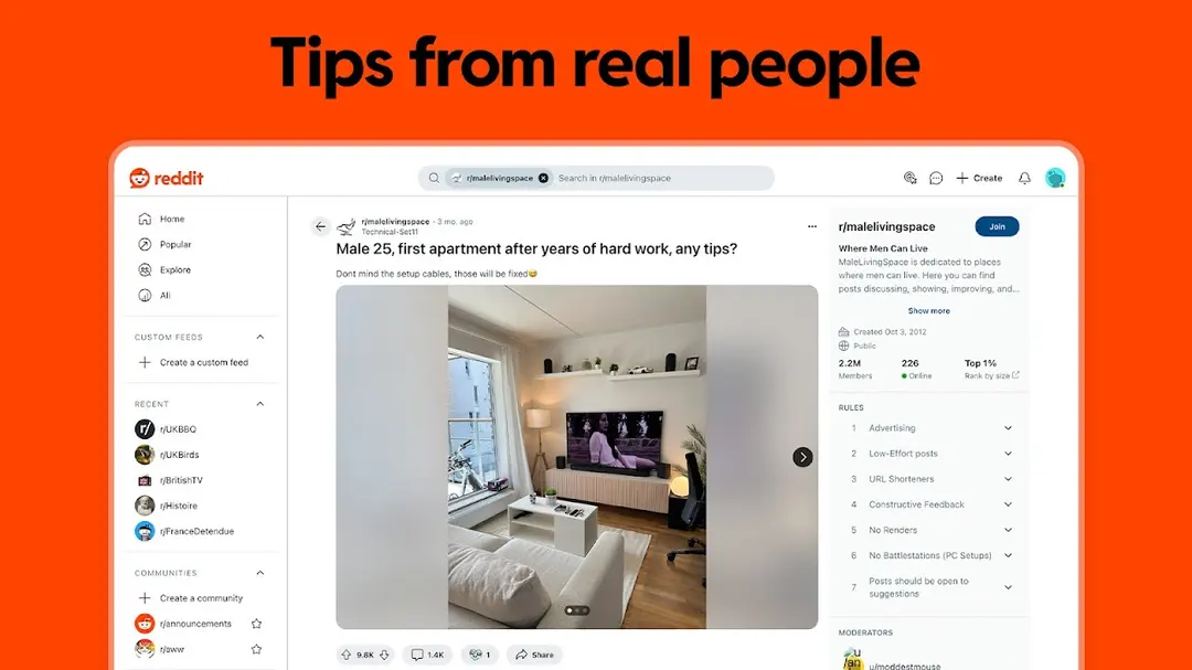 Reddit app screenshot 8