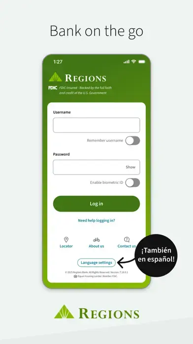 Regions Bank app screenshot 1