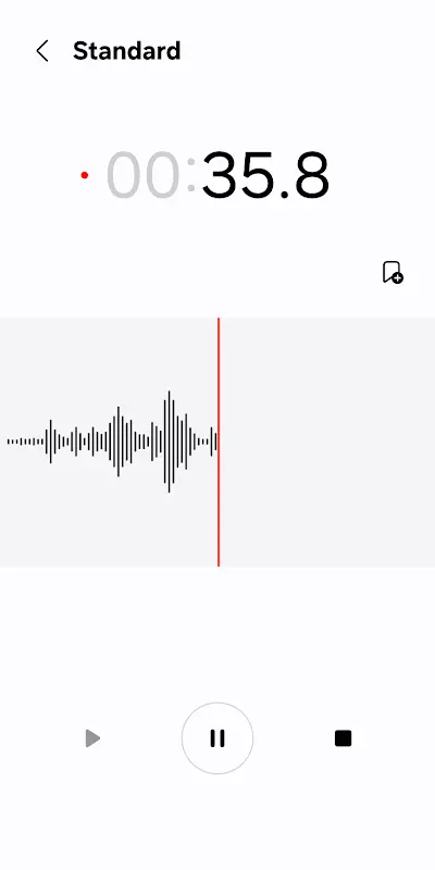 Samsung Voice Recorder app screenshot 2