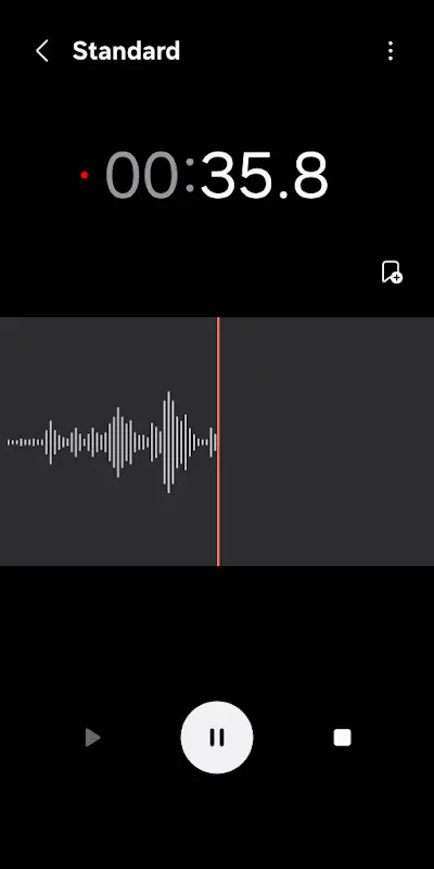 Samsung Voice Recorder app screenshot 3