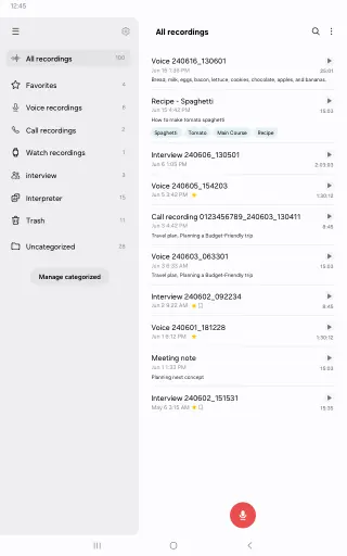 Samsung Voice Recorder app screenshot 8