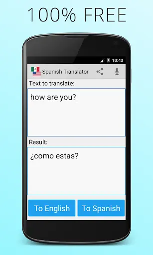Spanish English Translator app screenshot 1