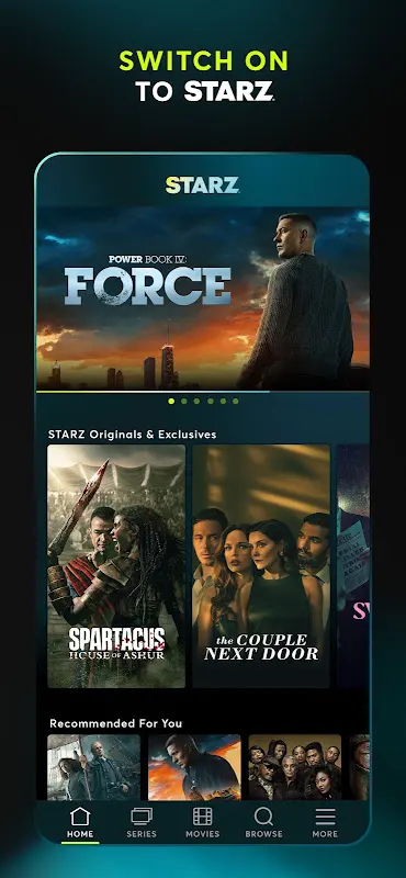 STARZ app screenshot 1