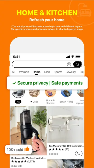 Temu: Shop Like a Billionaire app screenshot 3