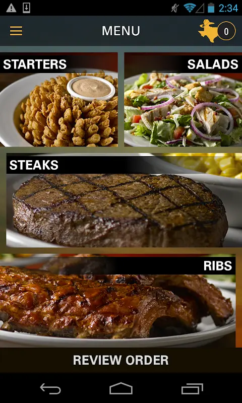 Texas Roadhouse app screenshot 2