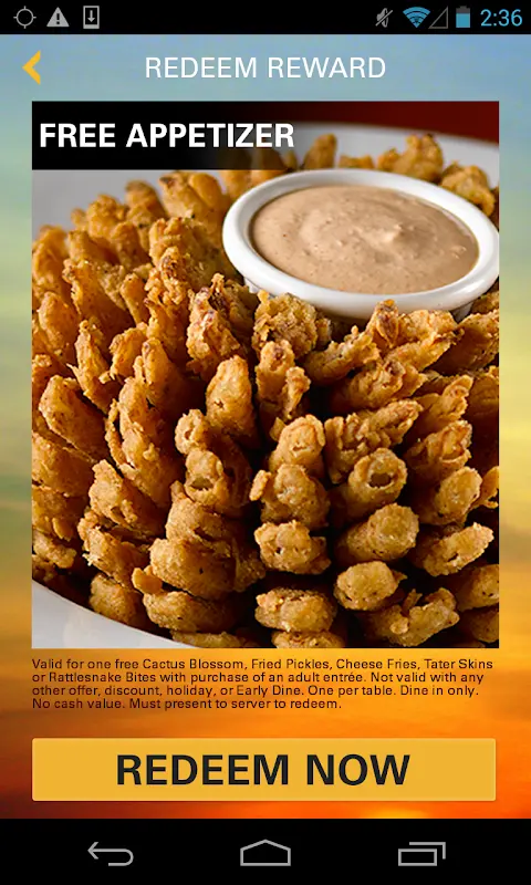 Texas Roadhouse app screenshot 3