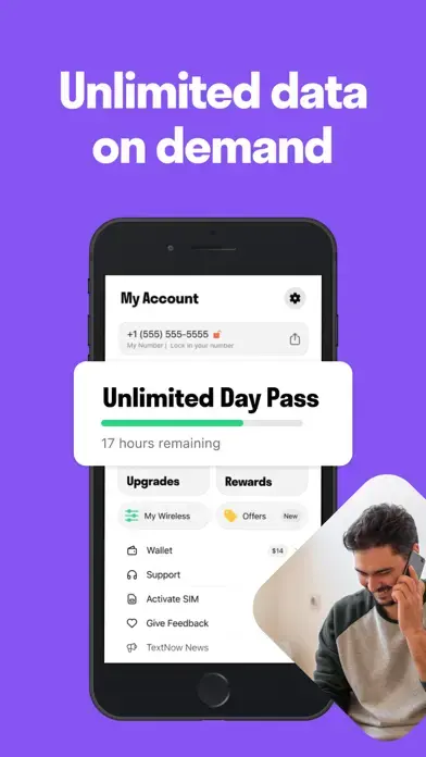 TextNow: Call + Text Unlimited app screenshot 5