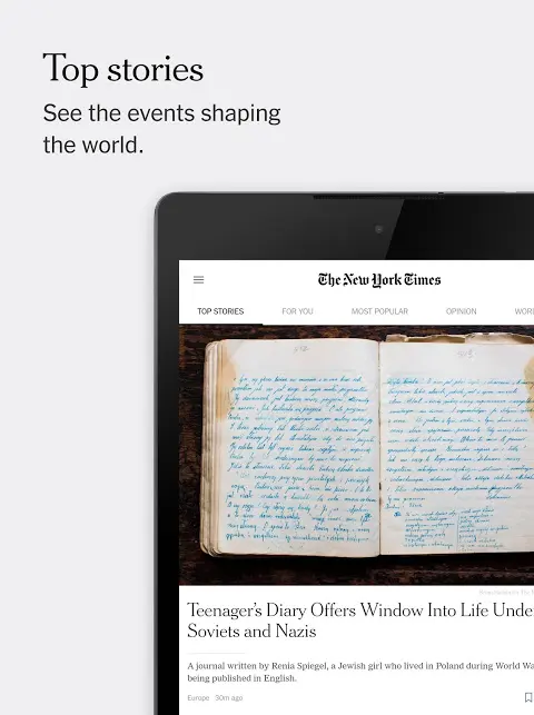 The New York Times app screenshot 7