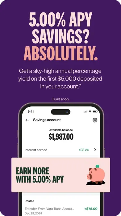 Varo Bank: Mobile Banking app screenshot 7