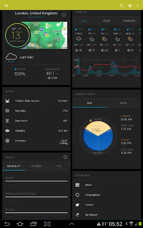 Weather data & microclimate : app screenshot 5