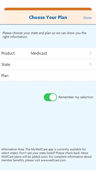 Wellcare+ app screenshot 1