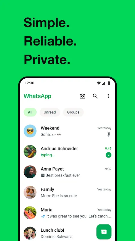 WhatsApp Messenger app screenshot 1