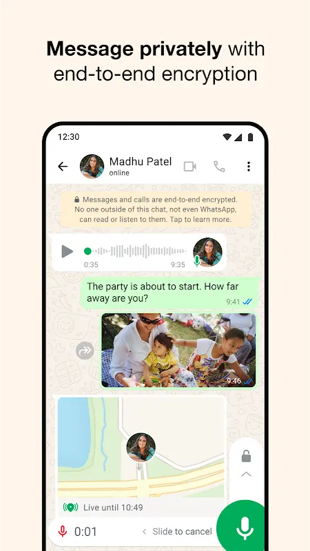 WhatsApp Messenger app screenshot 2