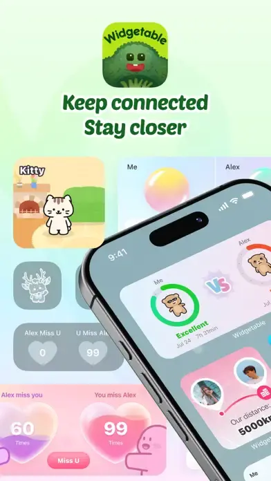 Widgetable: Adorable Screen app screenshot 1