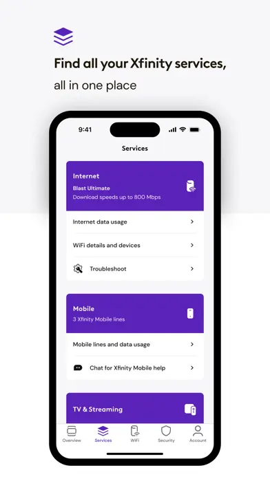 Xfinity app screenshot 2