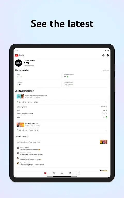 YouTube Studio app screenshot 8